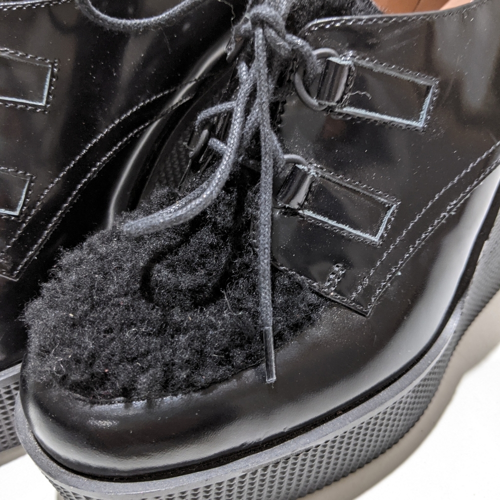 L'AUTRE CHOSE laced platform leather shoes new! - Picture 3 of 7